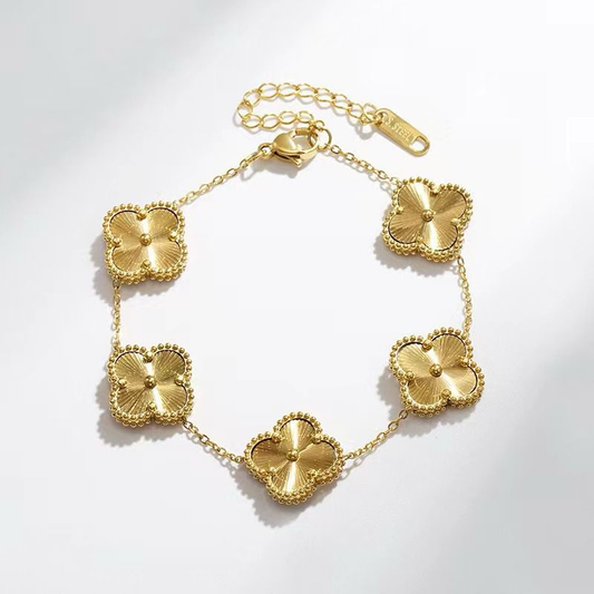 Chain of gold clovers | Stainless steel